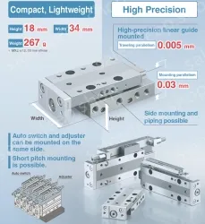 Air Slide Table MXJ Series MXJ16-50ZN