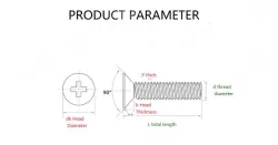 Electronic screws M1*8