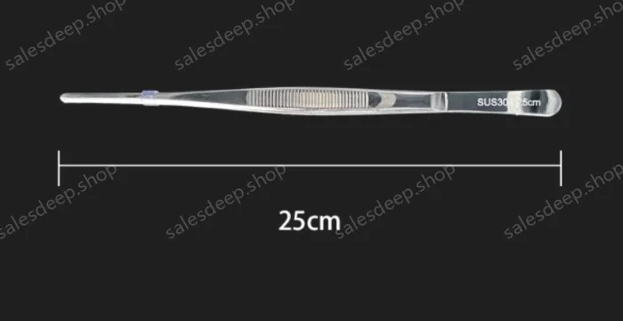 Stainless steel tweezers Straight round head (304 models) 25cm