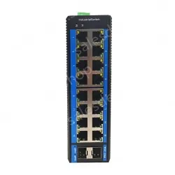 Unmanaged 16 Gigabit Electrical + 2 Gigabit SFP Industrial Ethernet Switch