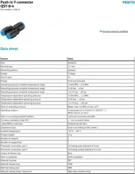 Push-in fitting QSY-8-4(FESTO)