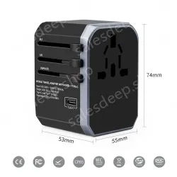 Hot sale 4USB +1 Type C travel adapter plus KRUSB-WLG3308B