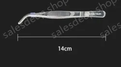 Stainless steel tweezers Curved round head (304 models) 14cm