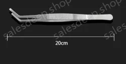 Stainless steel tweezers Curved round head (thick) 20cm