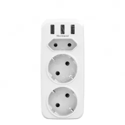 Germany France extension usb wall socket