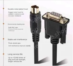 Mitsubishi handheld programmer and FX PLC cable in 2m boxed with anti-interference magnetic ring
