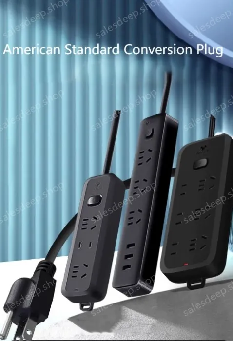 Leakage protection plug Total switch 4 jacks 1.8m